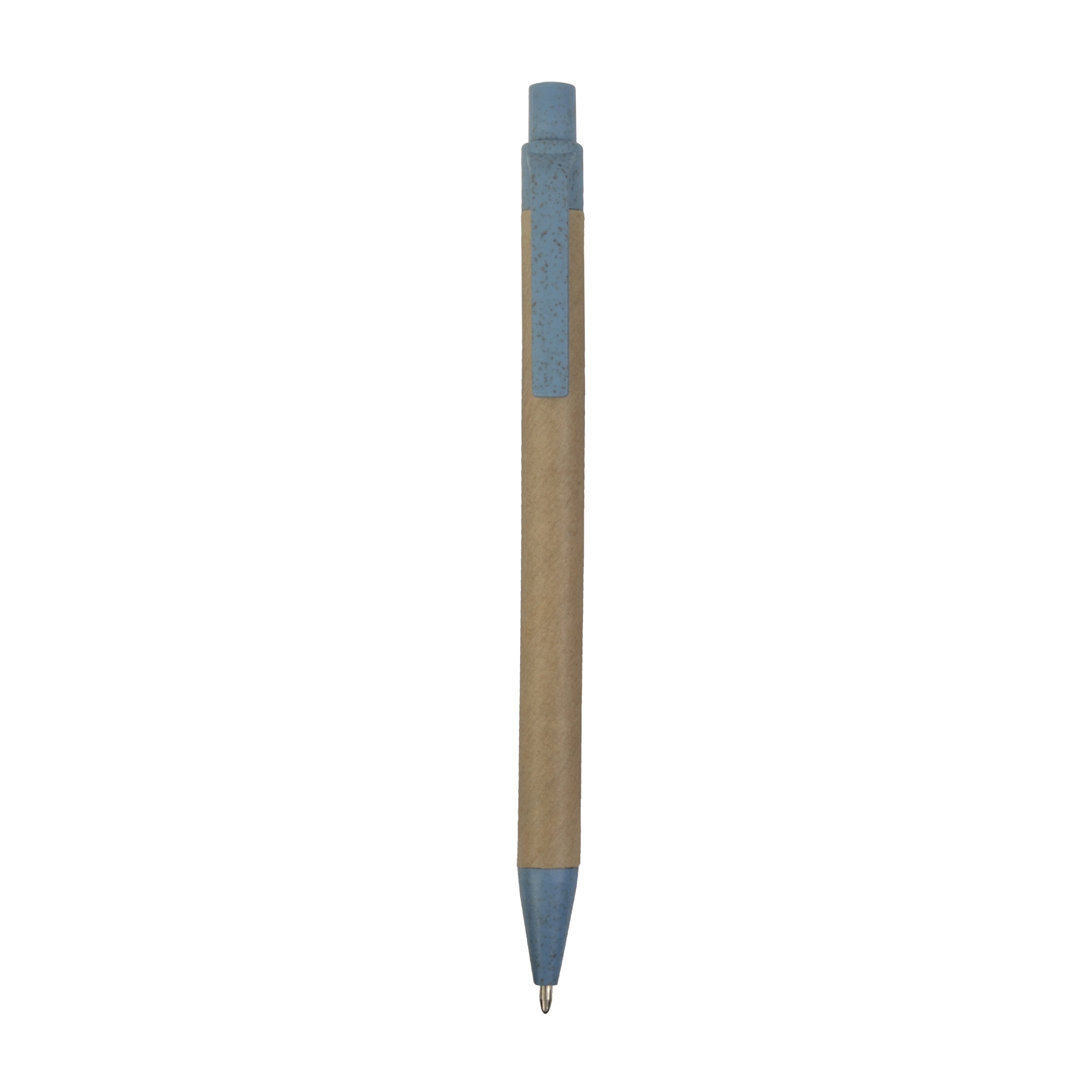G20805 Penna a scatto  in carta riciclata con dettagli  in  paglia di grano (50%XY) PP (50%XY)