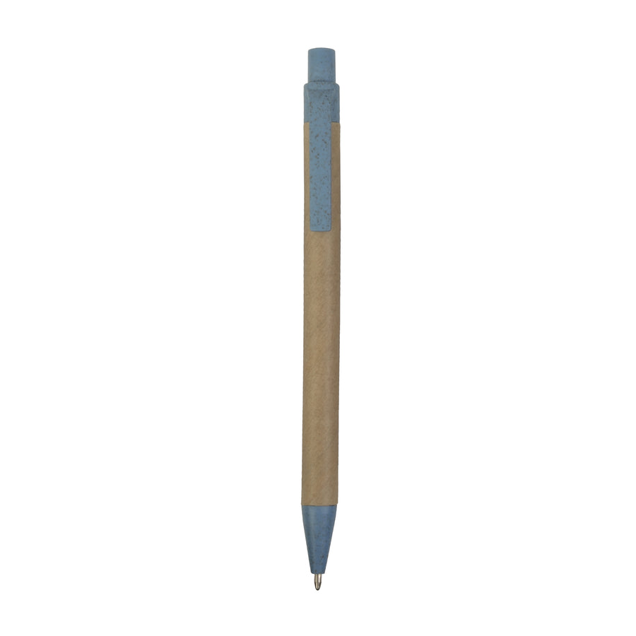 G20805 Penna a scatto  in carta riciclata con dettagli  in  paglia di grano (50%XY) PP (50%XY)