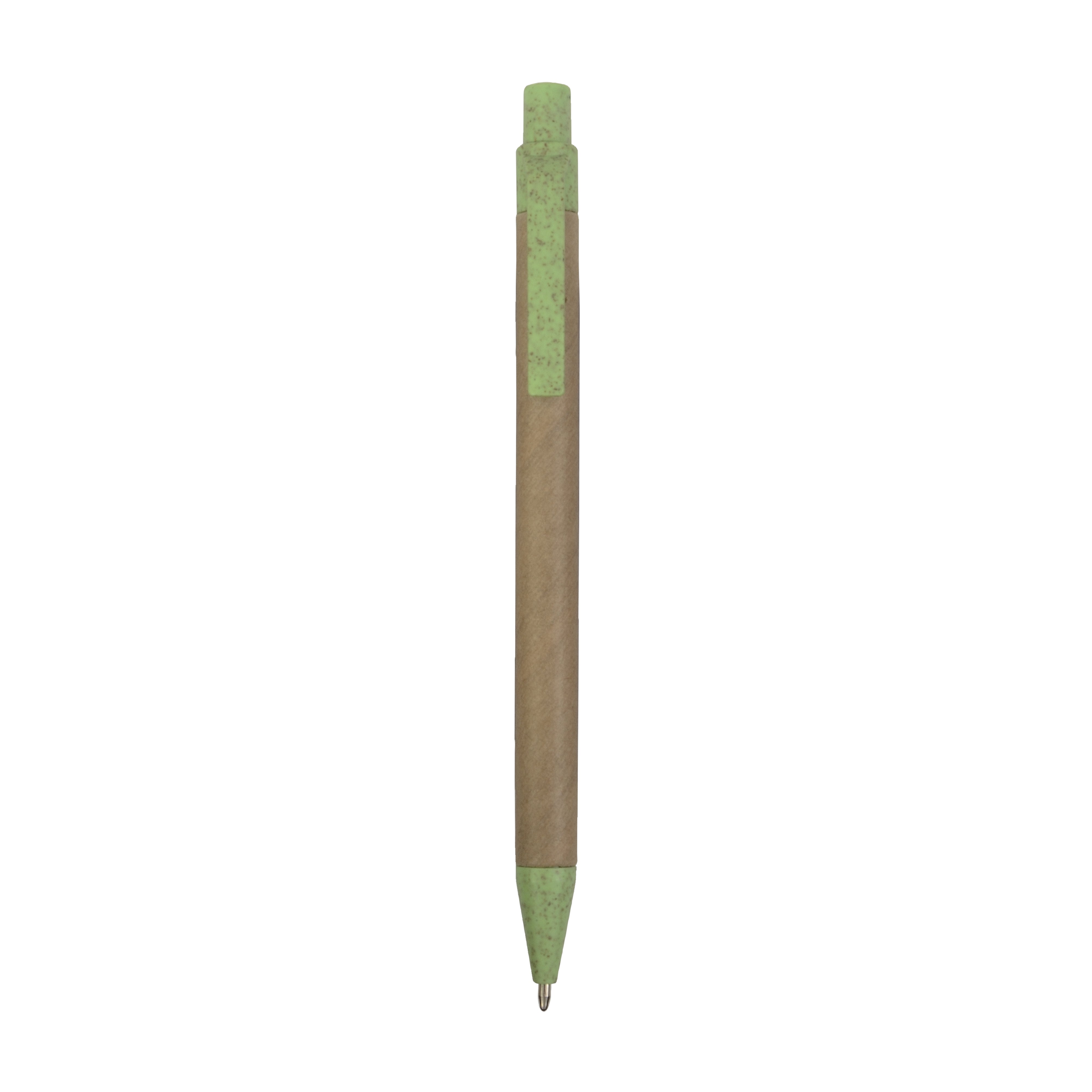 G20805 Penna a scatto  in carta riciclata con dettagli  in  paglia di grano (50%XY) PP (50%XY)