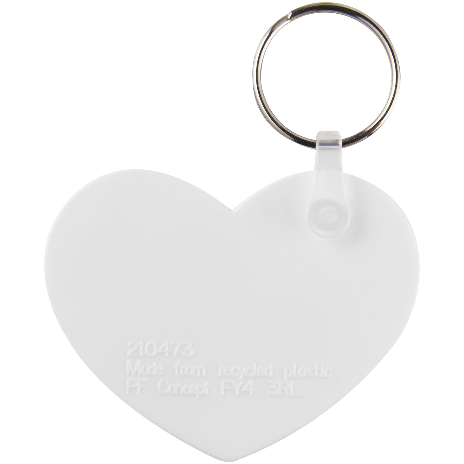 G210473 Portachiavi in materiale riciclato a forma di cuore Tait