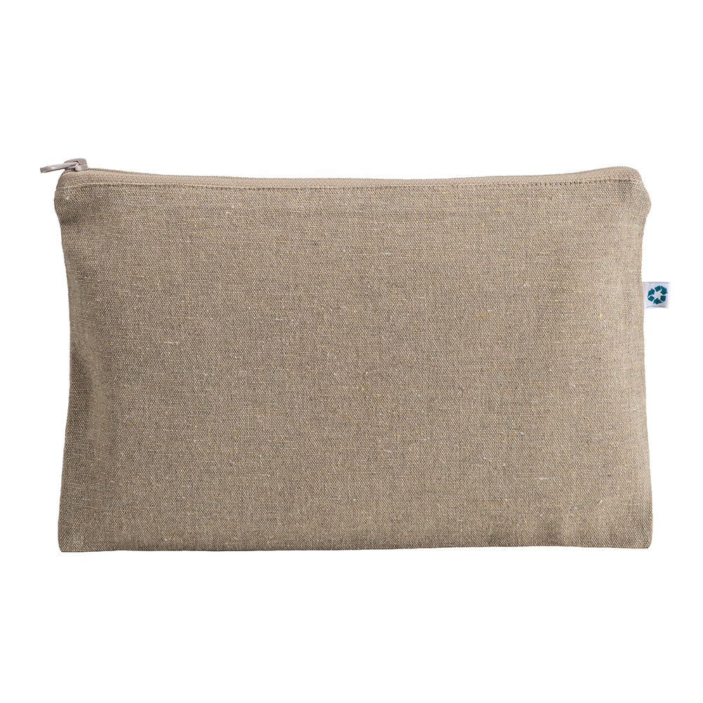 G21123 Beauty case in cotone riciclato 150 g/m2, con zip