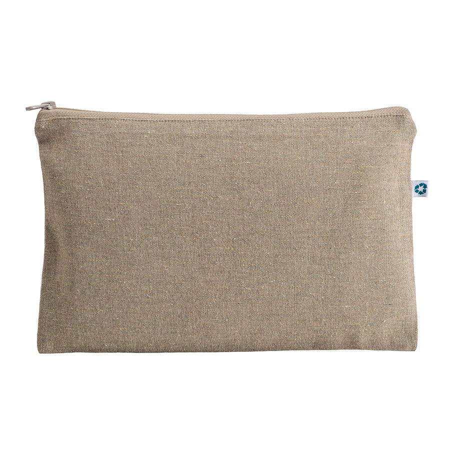 G21123 Beauty case in cotone riciclato 150 g/m2, con zip