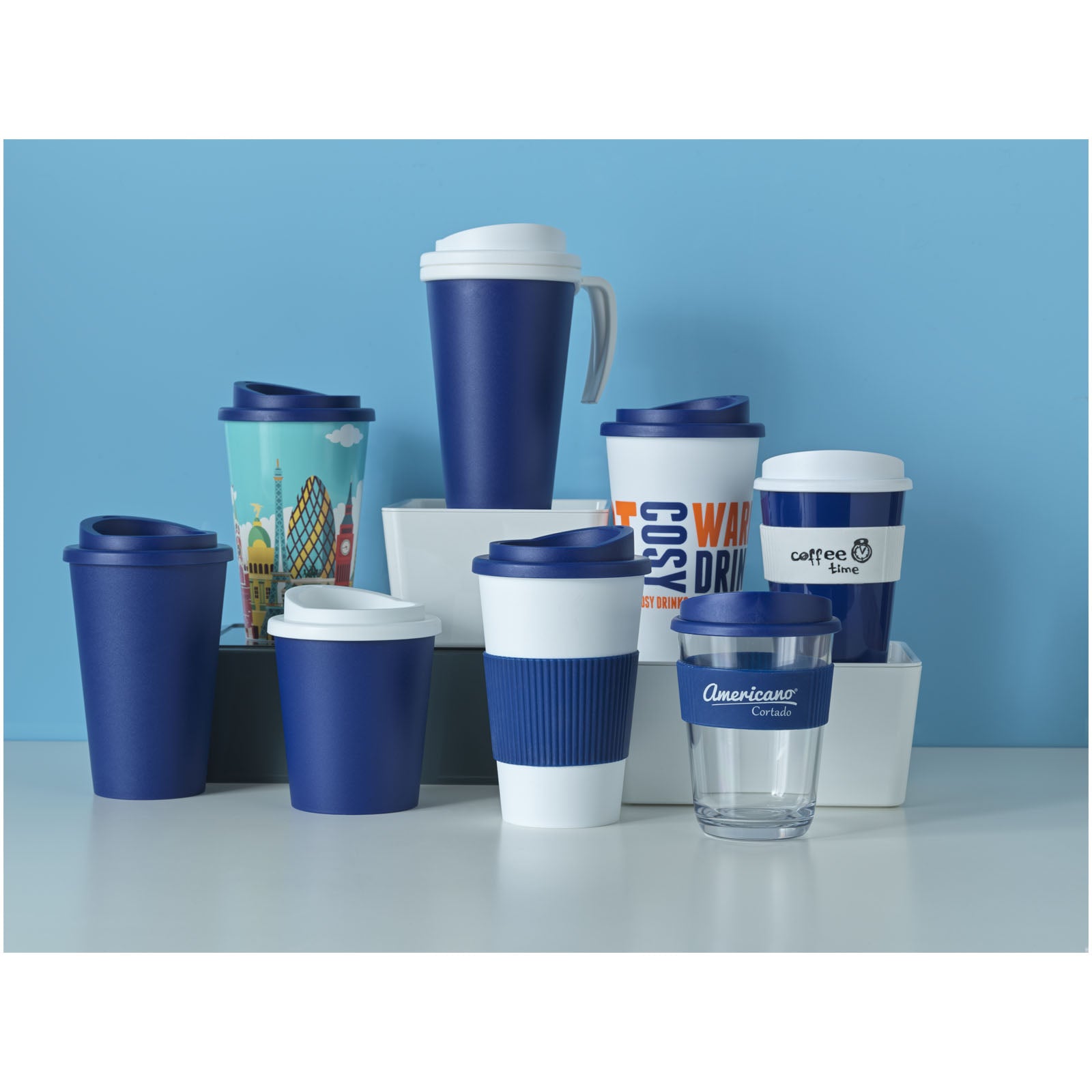 G220002 Bicchiere termico da 350 ml con impugnatura Americano®