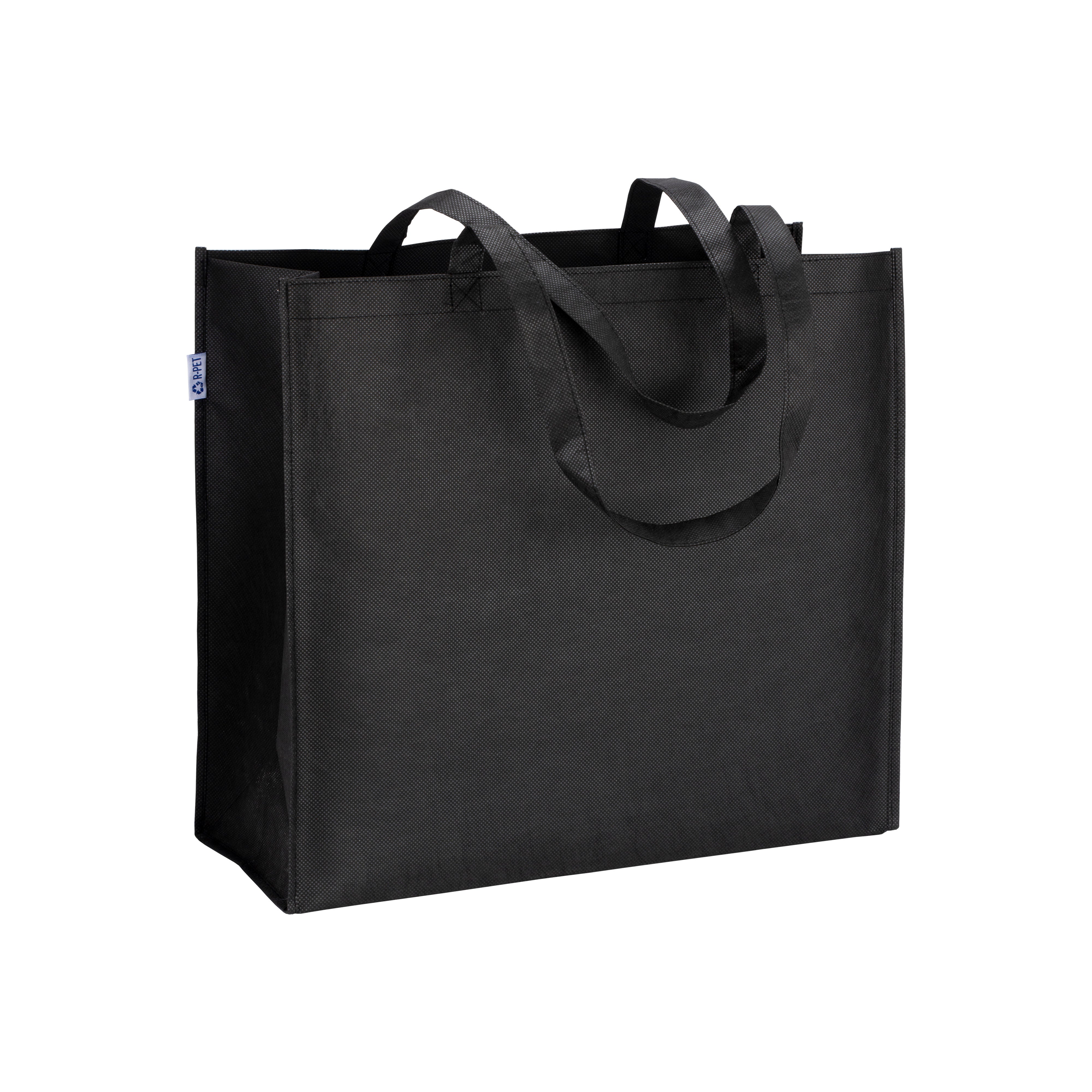 G22107 Eco Shopper con soffietto in R-pet  - 80 gr/m², manici lunghi