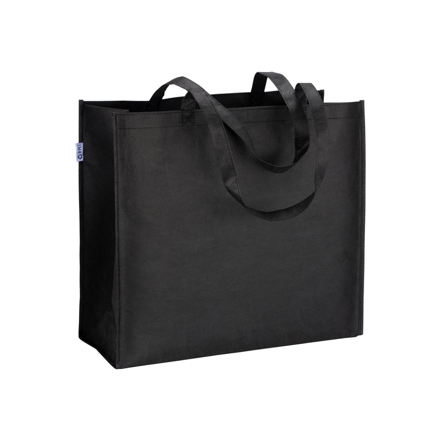 G22107 Eco Shopper con soffietto in R-pet  - 80g/m2, manici lunghi