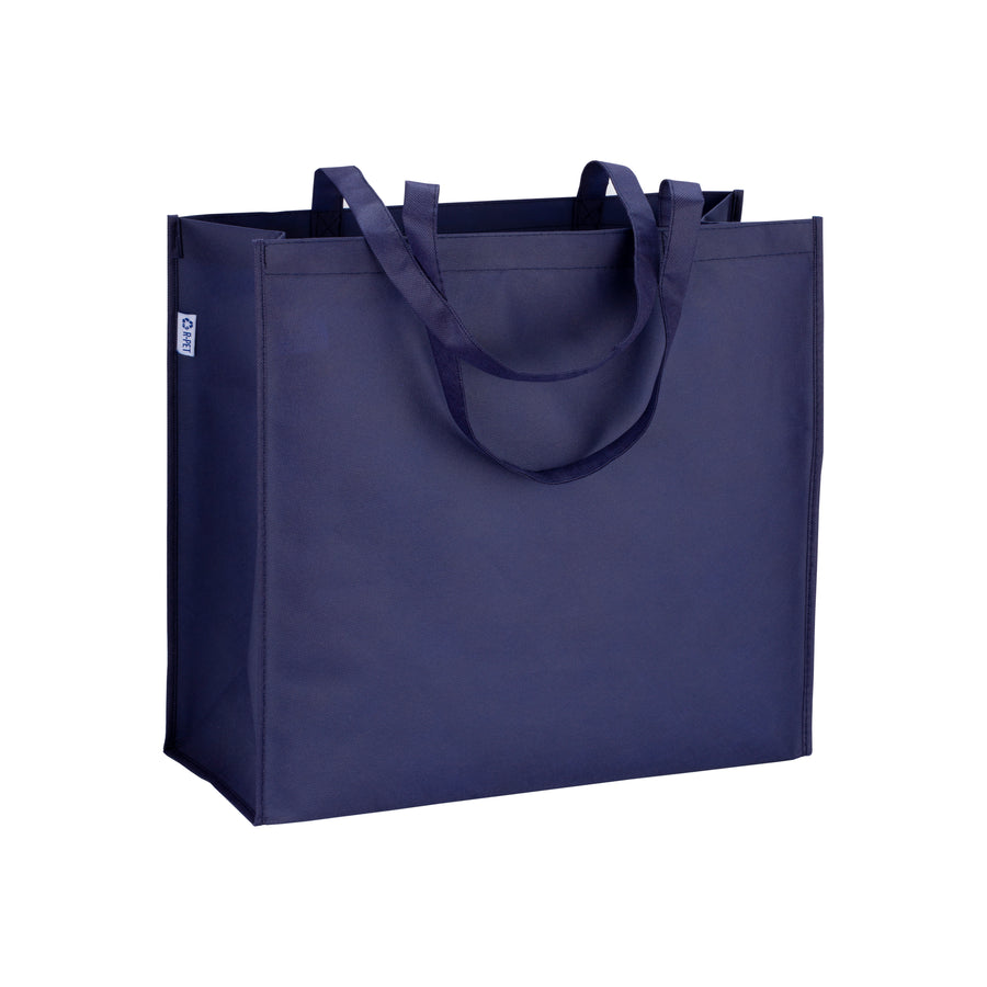 G22107 Eco Shopper con soffietto in R-pet  - 80g/m2, manici lunghi