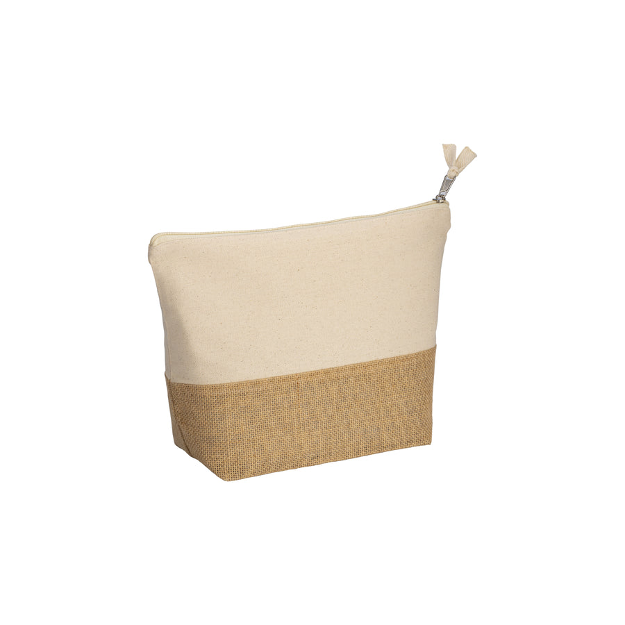 G22127 Beauty case in cotone 280 g/m2, con base in juta