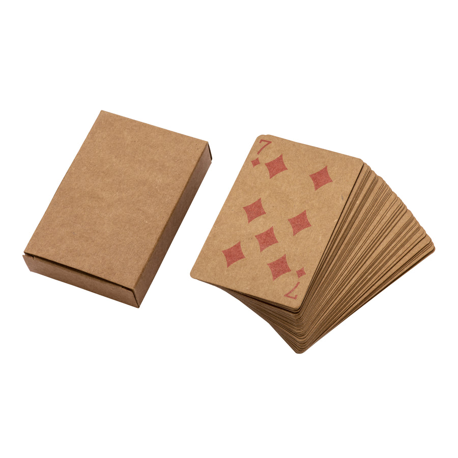 G22432 Mazzo di carte da gioco da 54 carte, in scatola singola, in carta riciclata