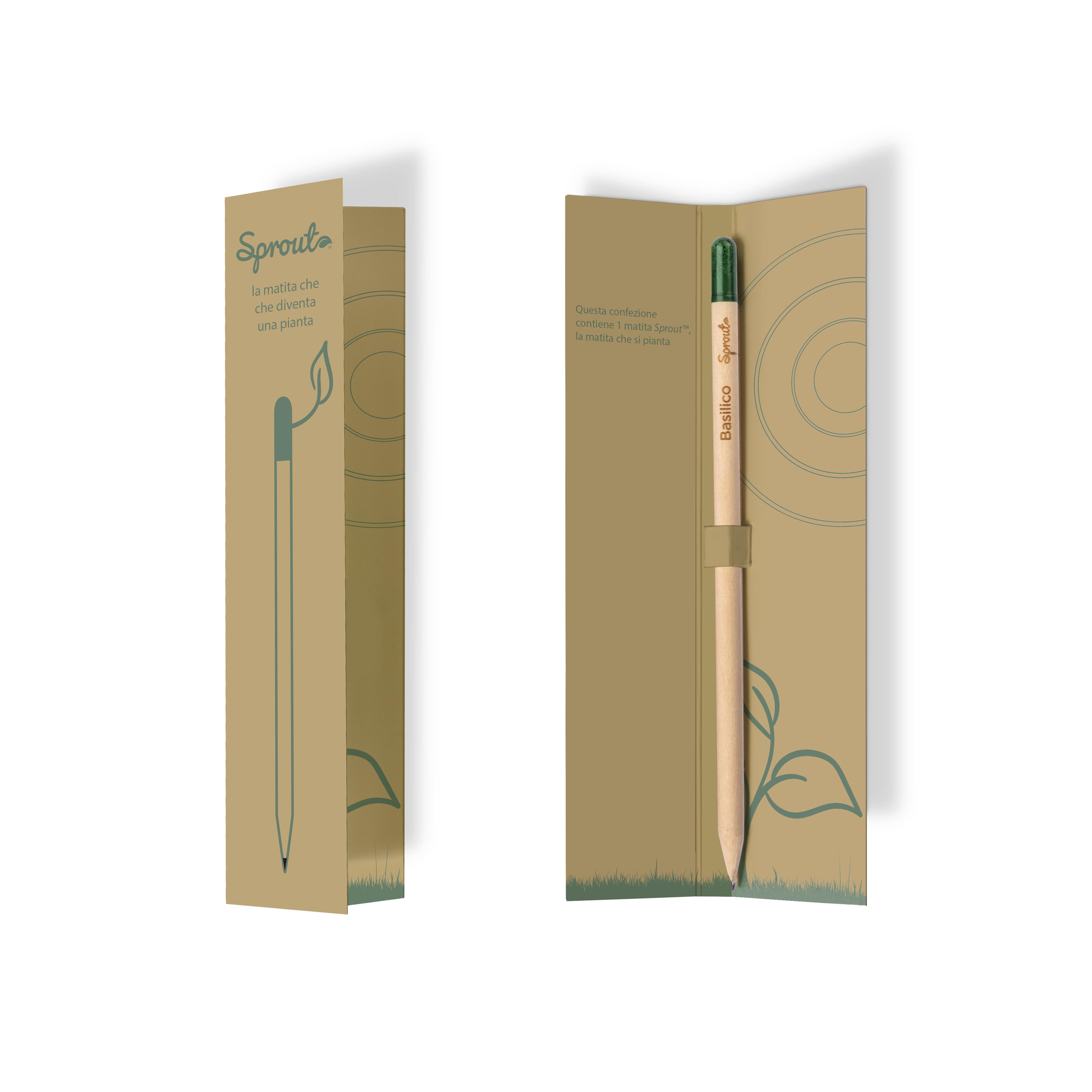 G2280622 Astuccio per matita Sprout con infografica che illustra utilizzo