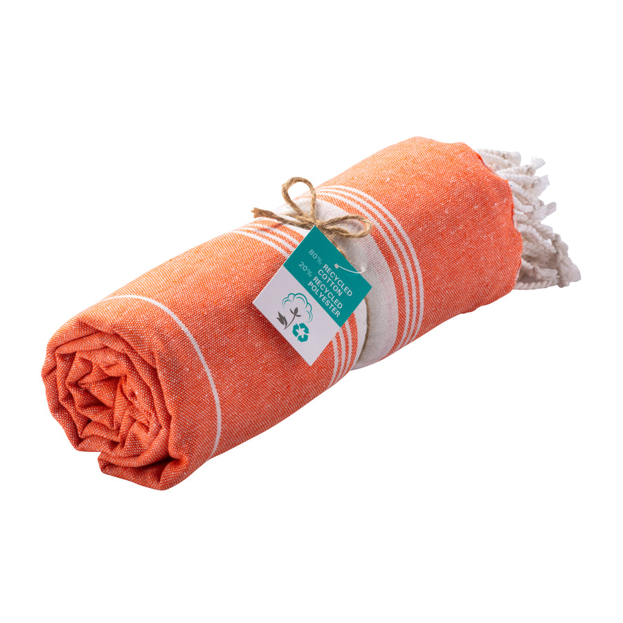 G23423 Telo mare/pareo  in cotone riciclato  da 180 gr/m2