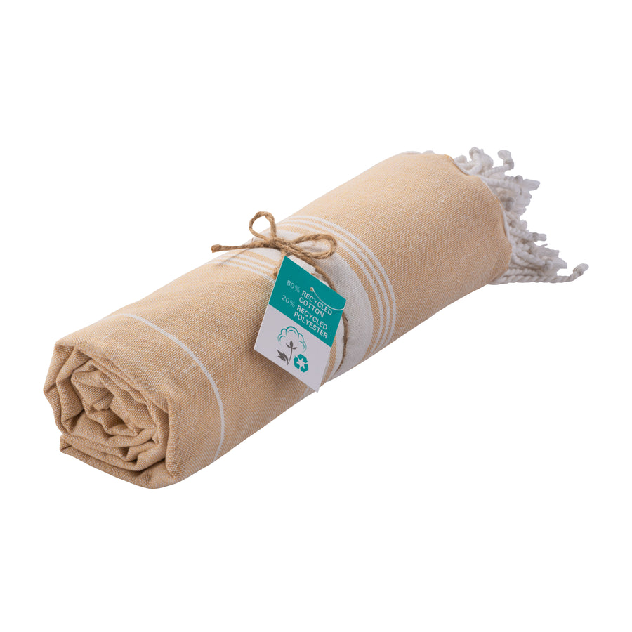 G23423 Telo mare/pareo  in cotone riciclato  da 180 gr/m2