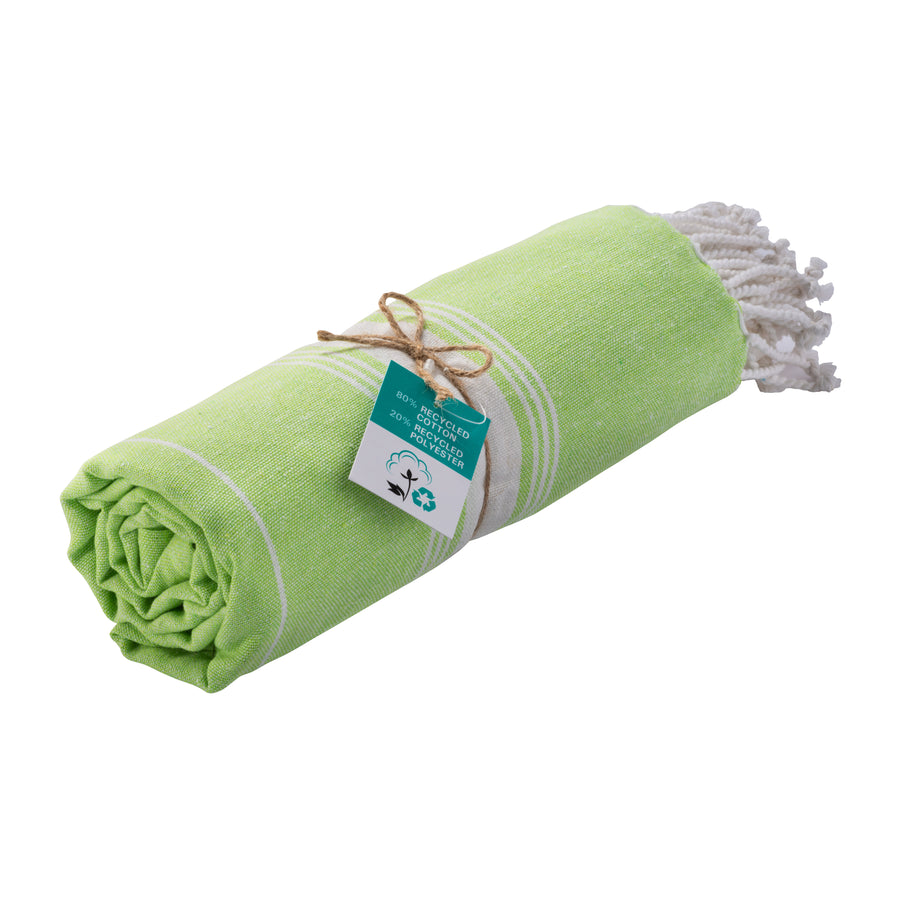 G23423 Telo mare/pareo  in cotone riciclato  da 180 gr/m2
