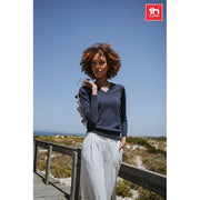 G30150 THC MILAN WOMEN. Maglione con scollo a "V" da donna