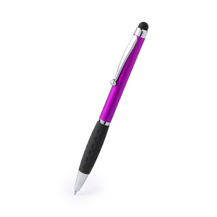 G4037 Penna con tettagli argento e puntatore touch