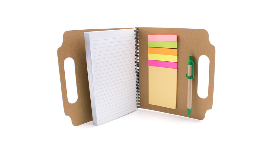 G4237 Bloc Notes con penna in cartone riciclato
