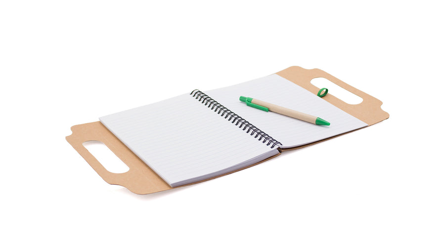 G4237 Bloc Notes con penna in cartone riciclato
