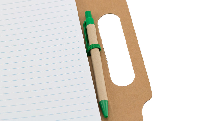 G4237 Bloc Notes con penna in cartone riciclato
