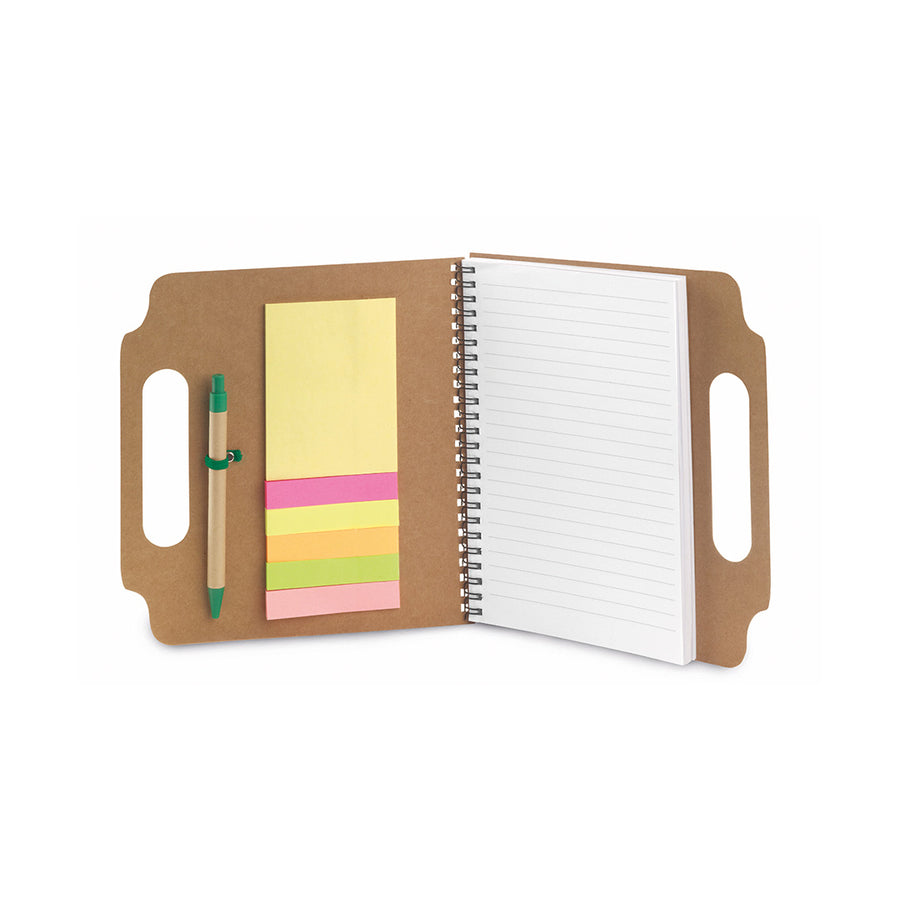 G4237 Bloc Notes con penna in cartone riciclato