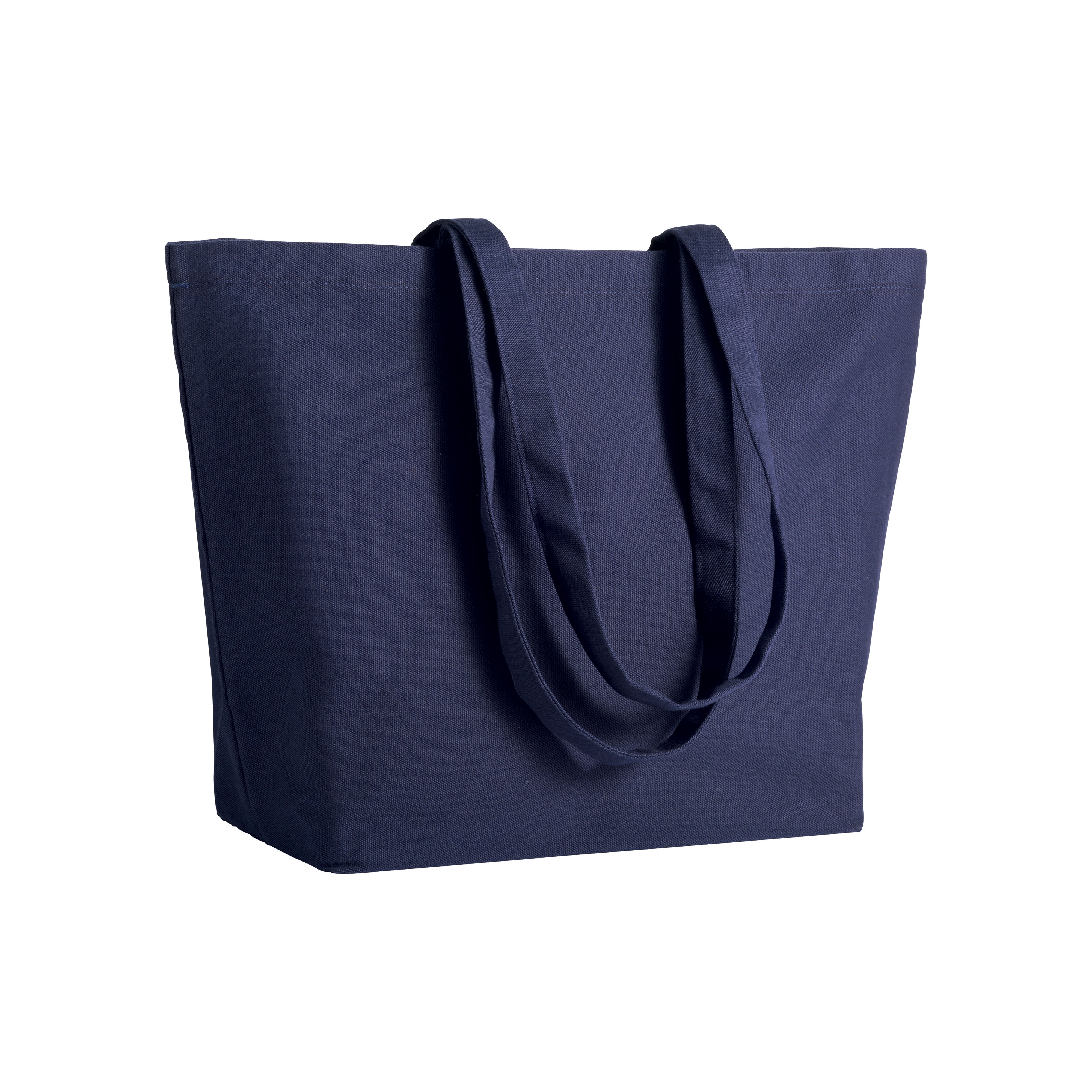 G17113 Shopper con soffietto alla base in cotone 280 gr/m², manici lunghi