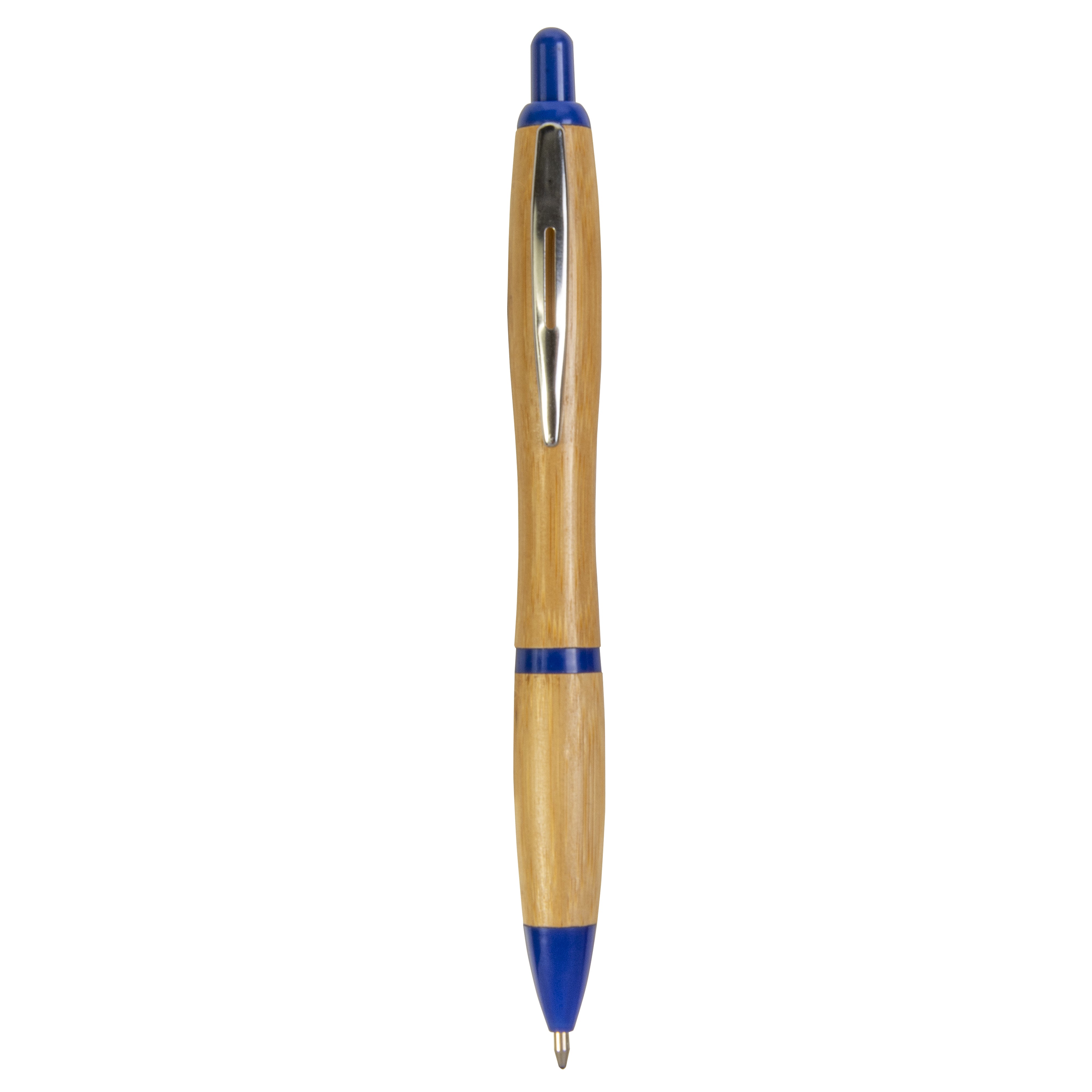 G20821 Penna a scatto in bamboo con clip in metallo
