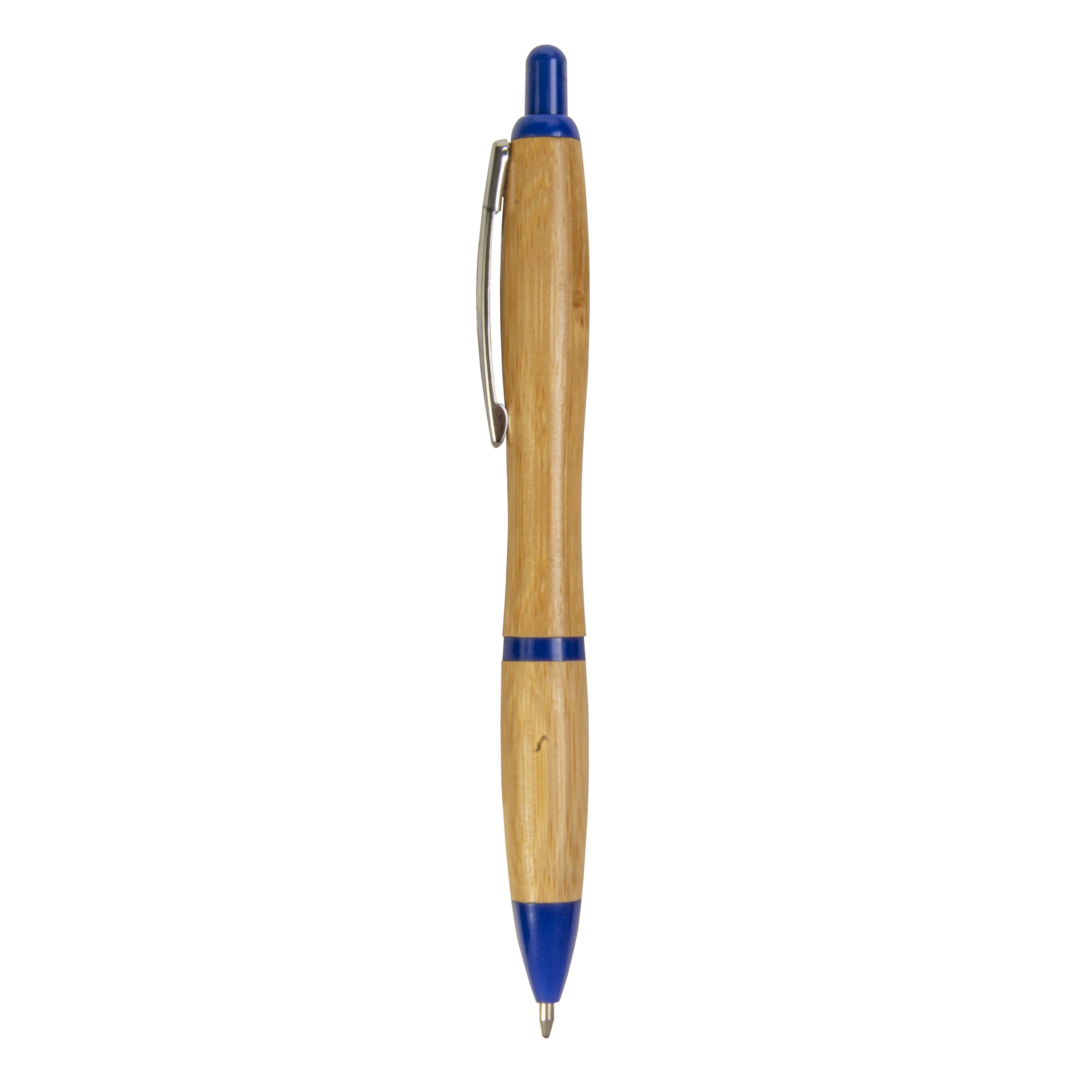 G20821 Penna a scatto in bamboo con clip in metallo