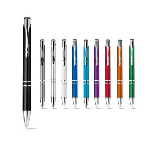 G81182 BETA PLASTIC. Penna a sfera con clip in metallo