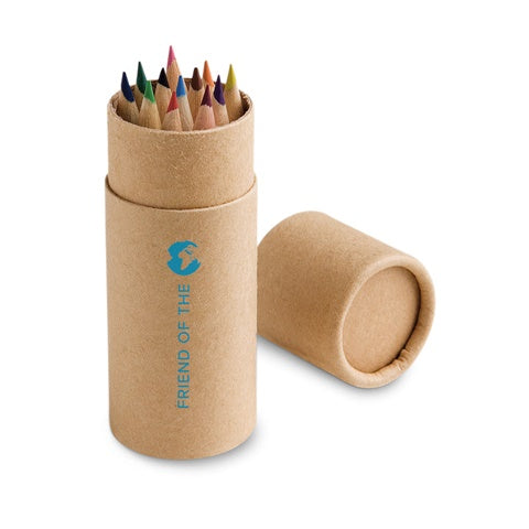 G91752 CYLINDER. Scatola con 12 matite colorate