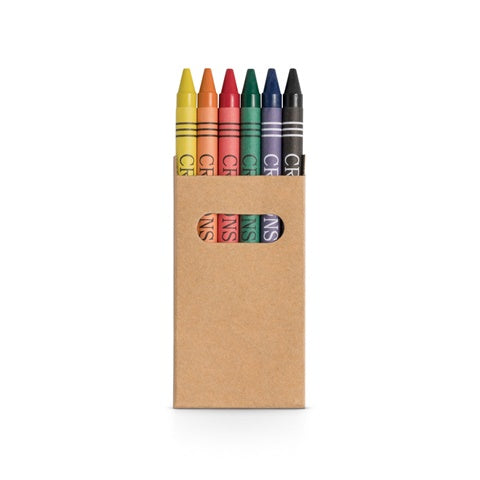 G91754 EAGLE. Scatola con 6 pastelli a cera