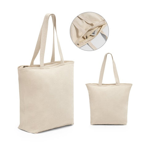 G92926 HACKNEY. Borsa in cotone 100% con chiusura da 280 gr/m²