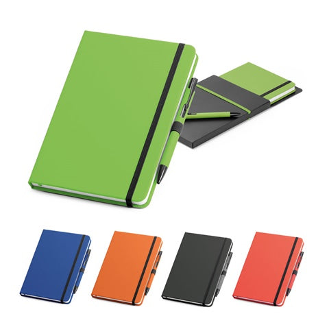 G93795 Set di penna a sfera e block notes A5 Colors