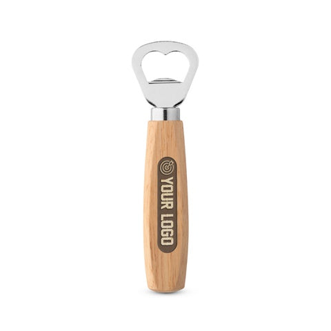G94134 HOLZ. Apribottiglie in metallo e legno
