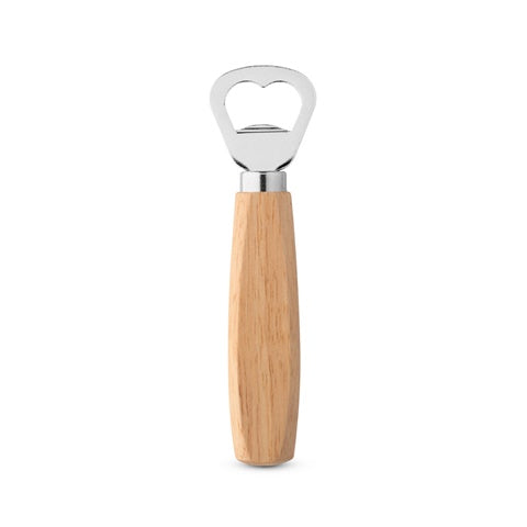 G94134 HOLZ. Apribottiglie in metallo e legno