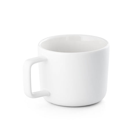 G94251 FANGIO. Tazza in ceramica da 250 ml con tappo e base in bamboo