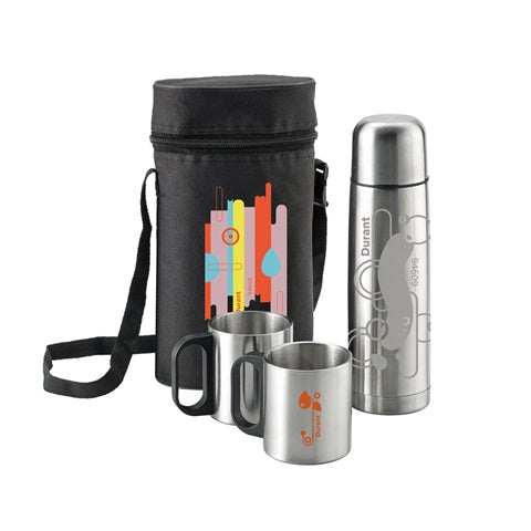 G94609 DURANT. Set con thermos 500 ml e tazze 200 ml