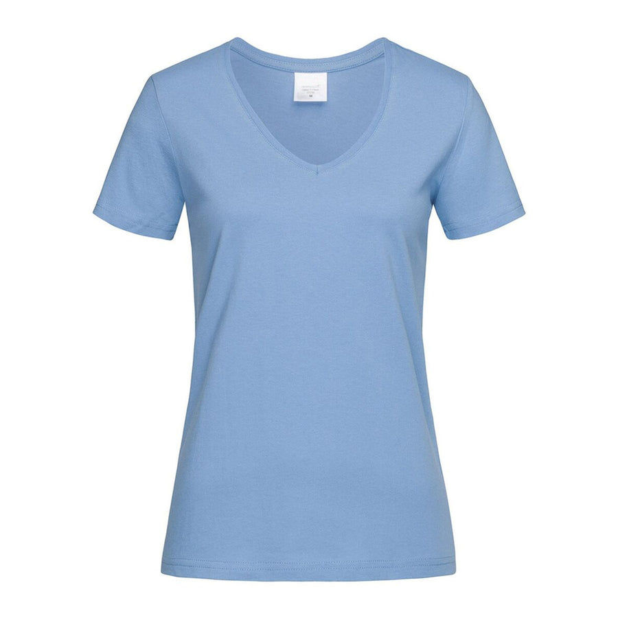 GTV15 - 150 gr  GIRL T-SHIRT COLLO A V MEZZA MANICA