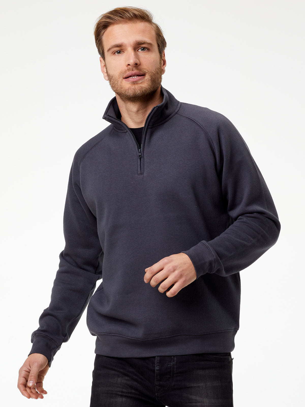 GBS330 Raglan Zip neck sweat