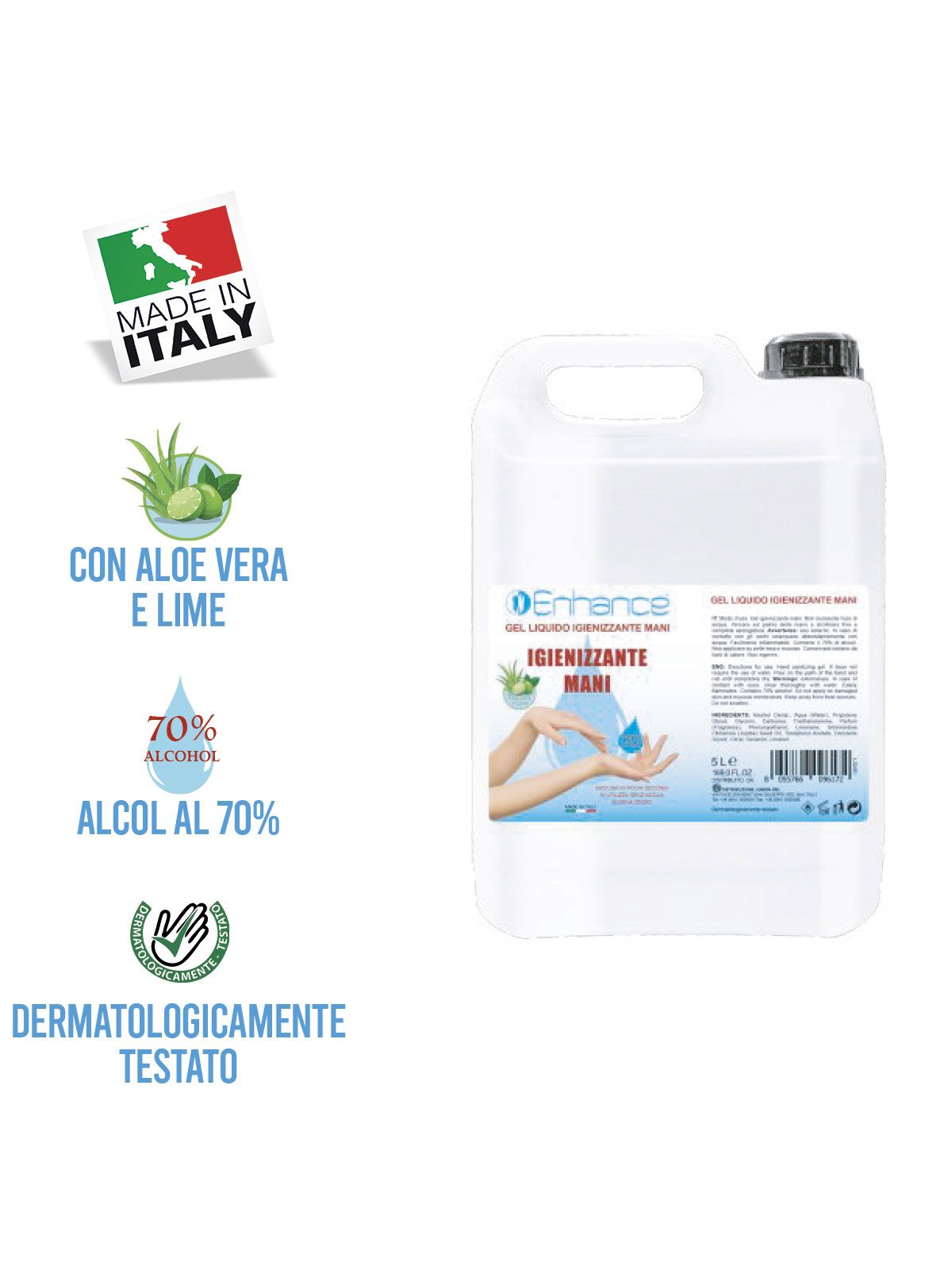 GBS6087 Gel igienizzante mani 5000ml