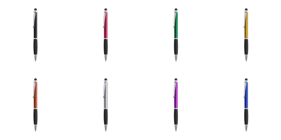 G4037 Penna con tettagli argento e puntatore touch