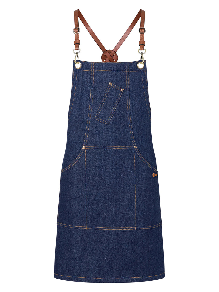 GKLS28 Bib Apron Denim X-Style