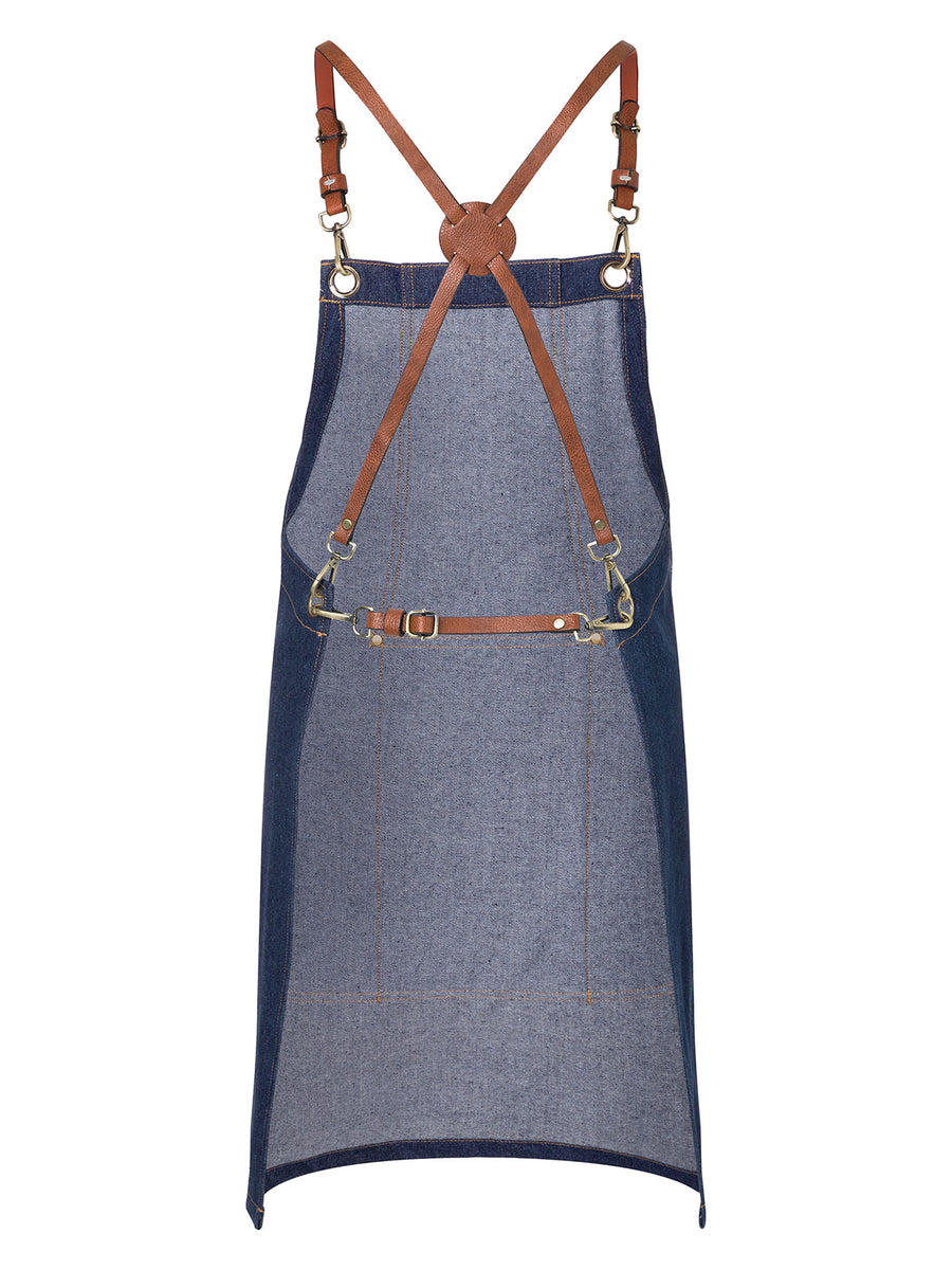GKLS28 Bib Apron Denim X-Style