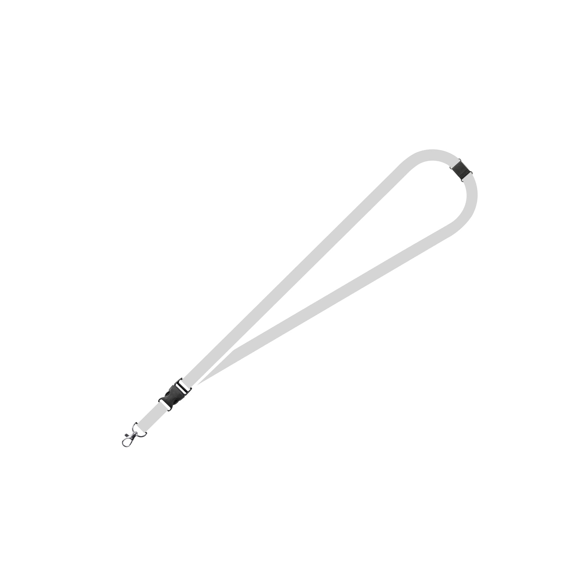 OpenPlus10-Portabadge da 10 mm con Fibbia e Sgancio - min 100 pz