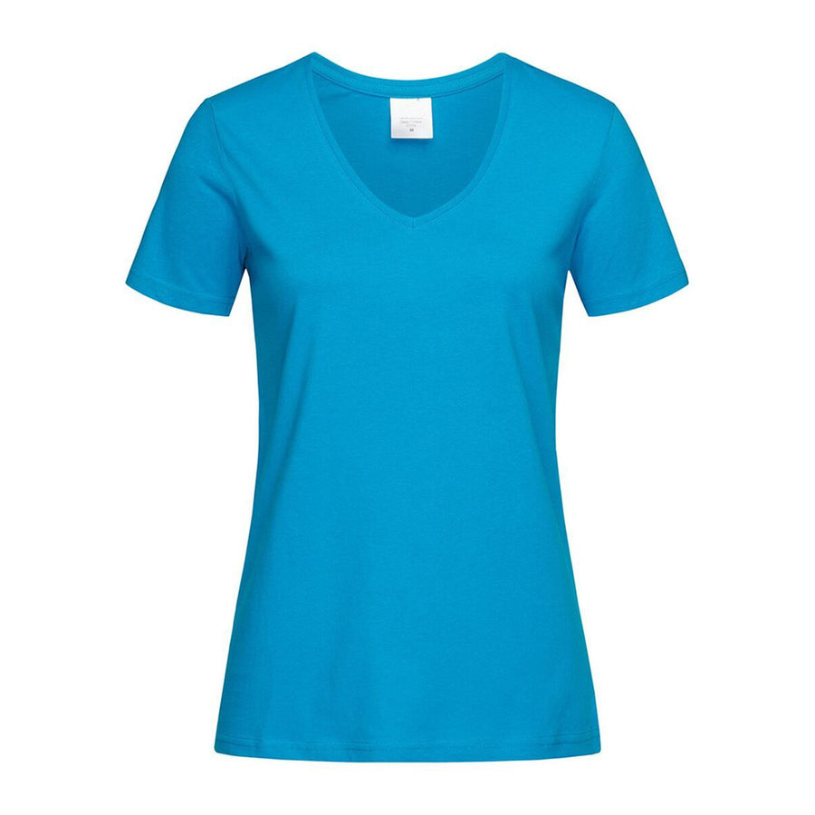 GTV15 - 150 gr  GIRL T-SHIRT COLLO A V MEZZA MANICA