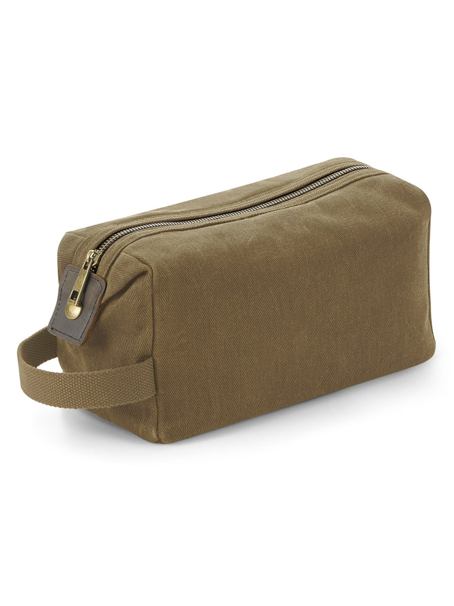 GQD651 Heritage Waxed Canvas Wash Bag