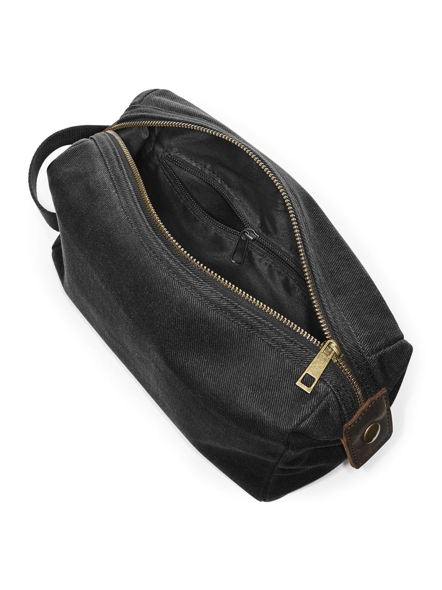 GQD651 Heritage Waxed Canvas Wash Bag