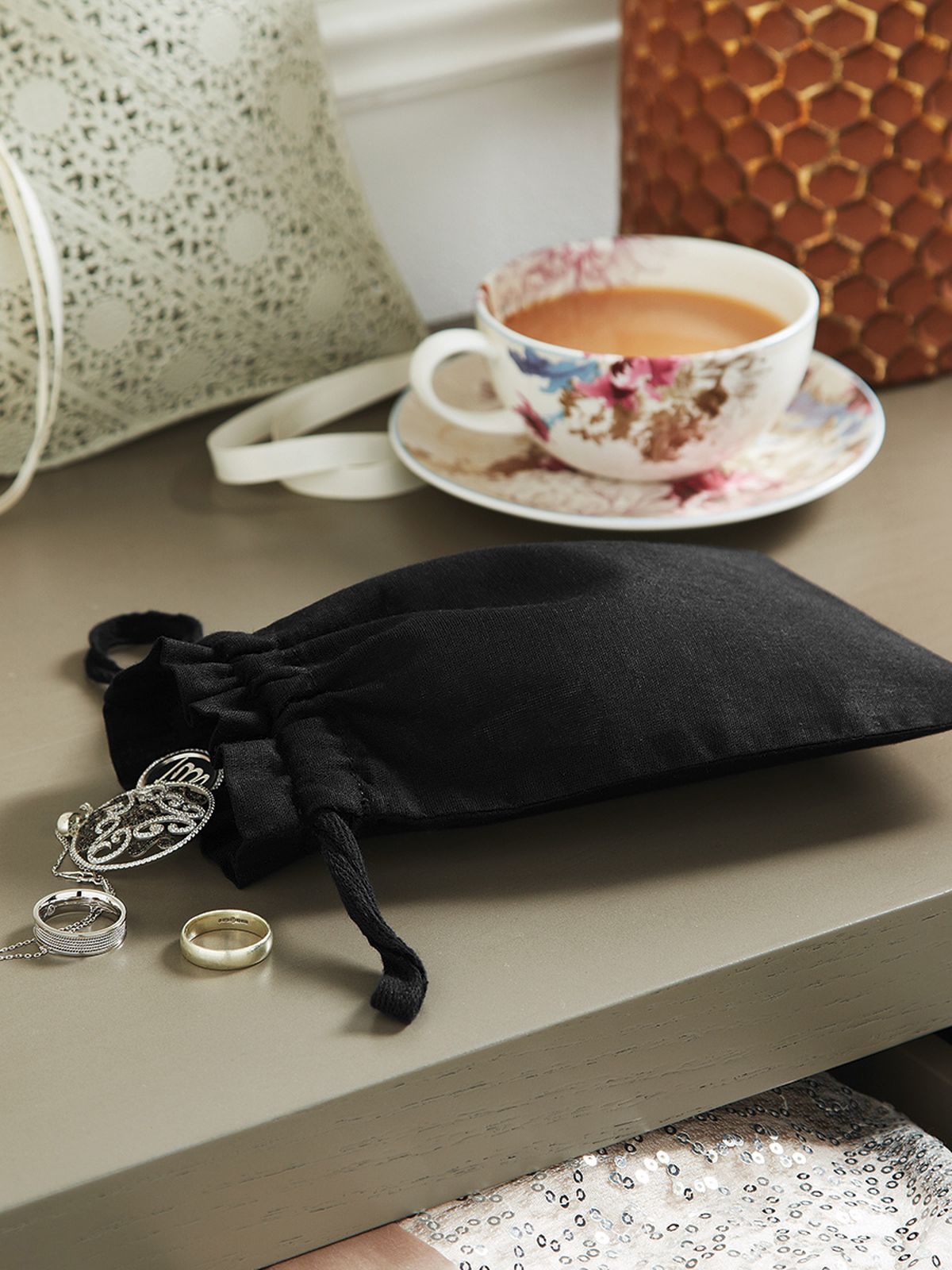 GW118S Organic Cotton Draw Cord Bag