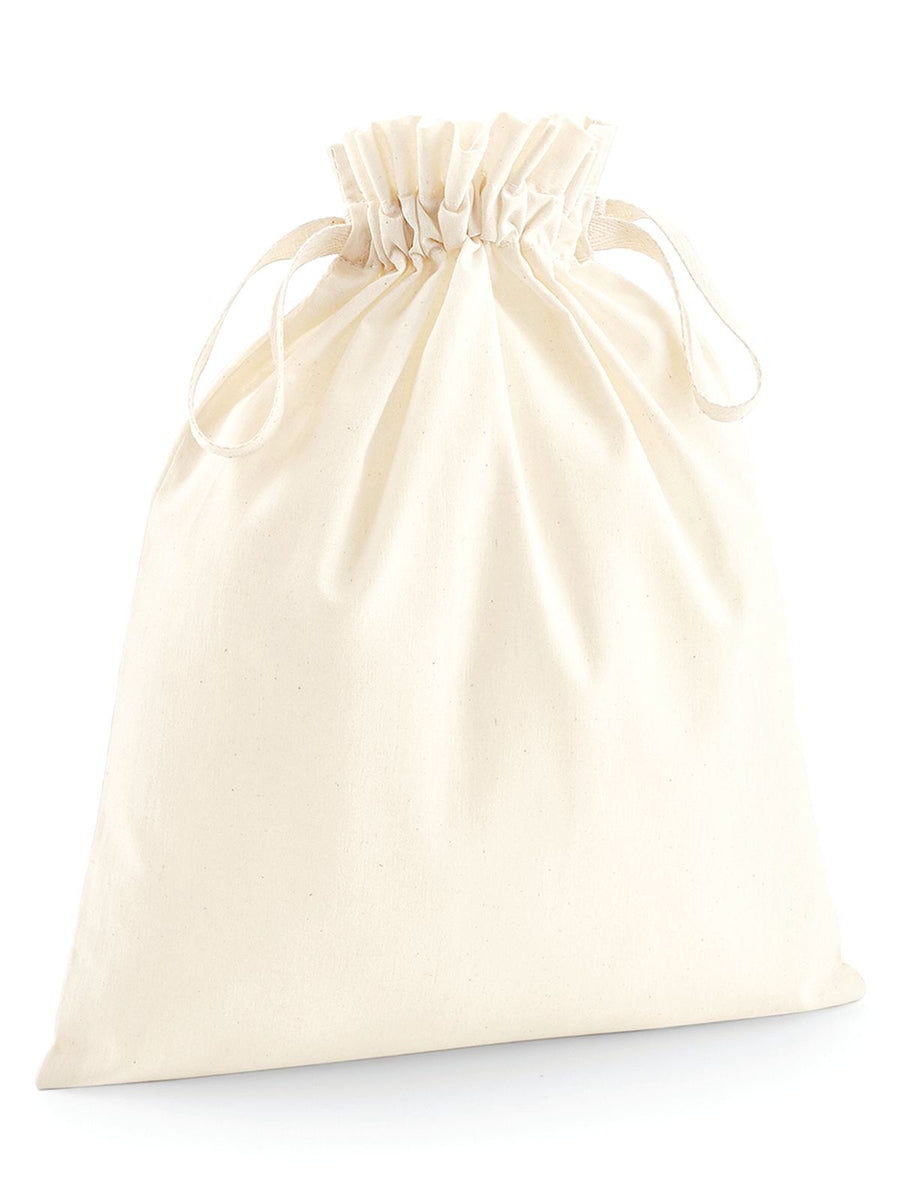 GW118XS Organic Cotton Draw Cord Bag
