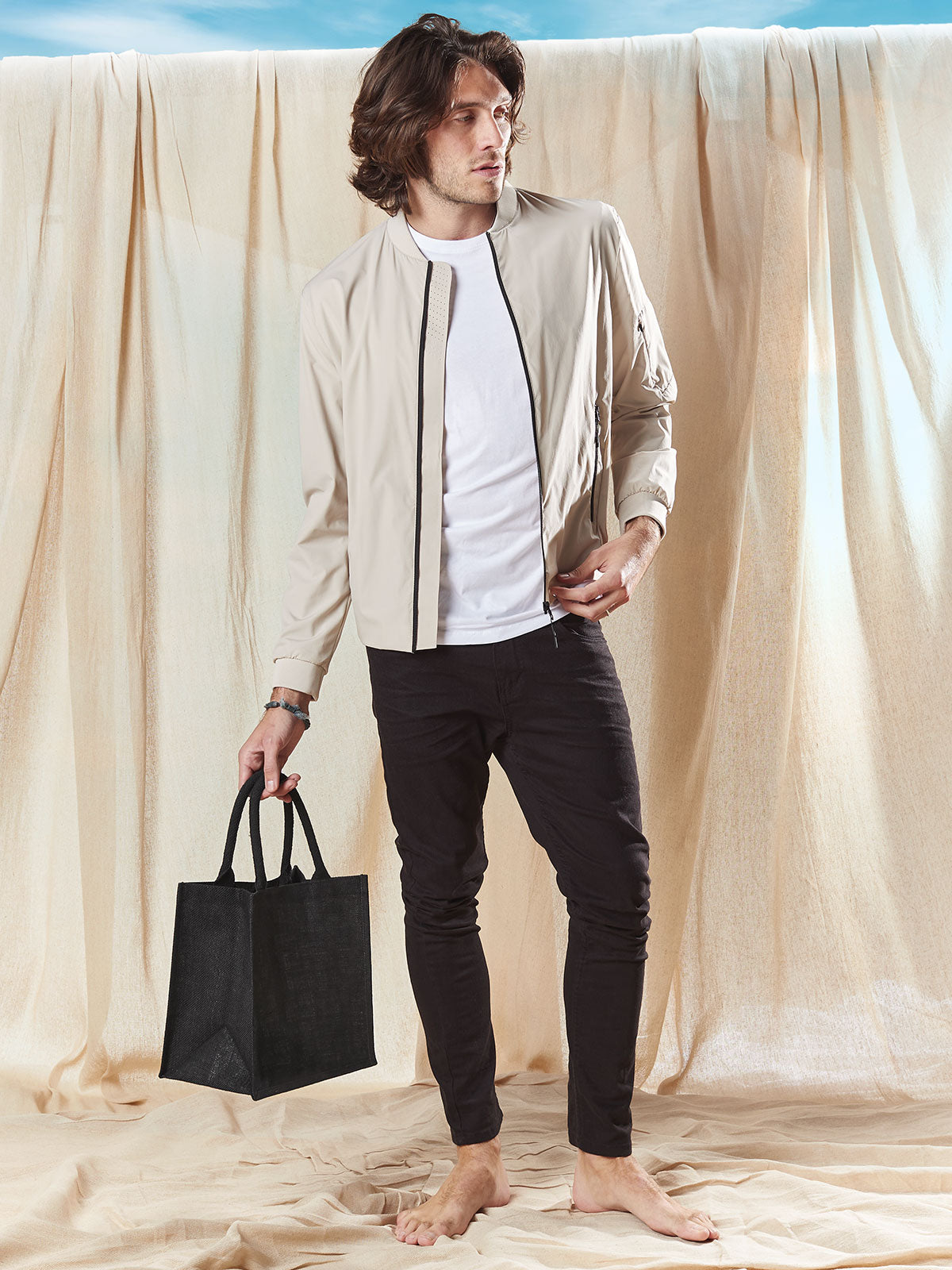 GW413 Jute Midi Tote