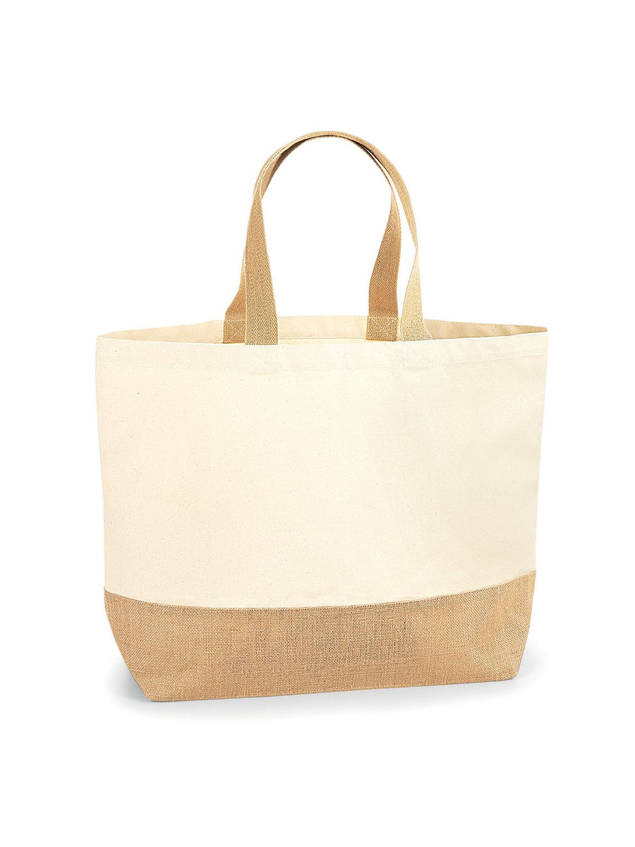 GW452 Jute Base Canvas Tote XL