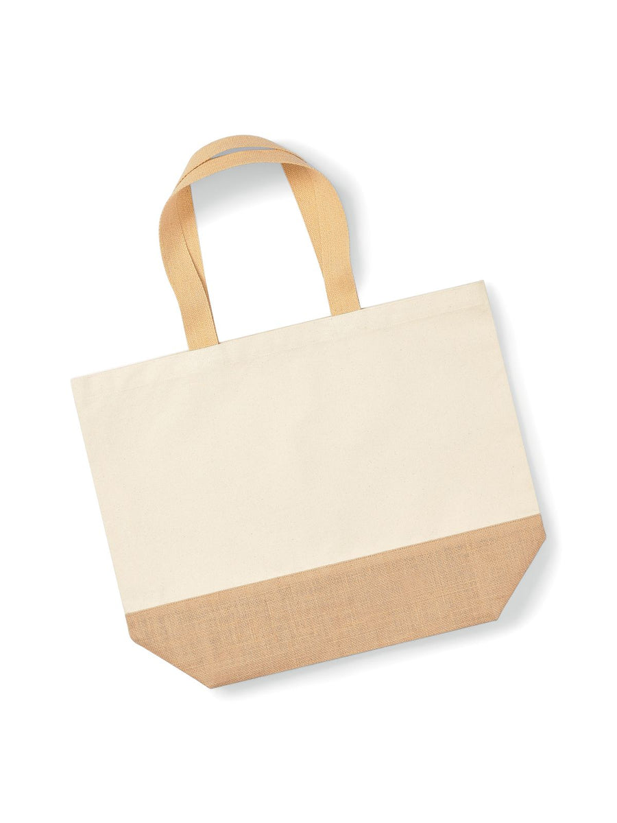 GW452 Jute Base Canvas Tote XL