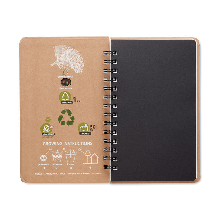 GO6225 Notebook A5 in legno di pino